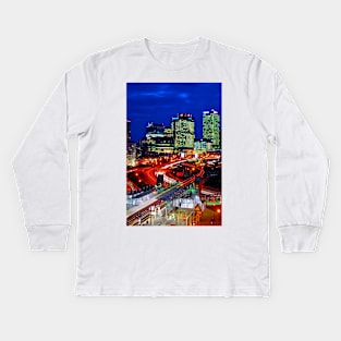 East India Dock Station Canary Wharf London Docklands Kids Long Sleeve T-Shirt